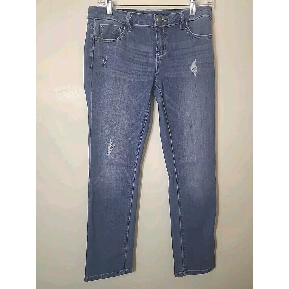Simply Vera Vera Wang Mid Rise Capri Medium Wash Womens Size 4
